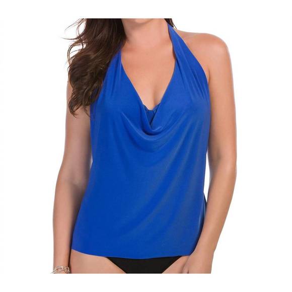 NEW MAGICSUIT sophie underwire tankini top bikini in mag electric blue